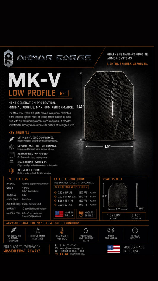 MK-V RF1 Ultra Light Plate Set (Pair)
