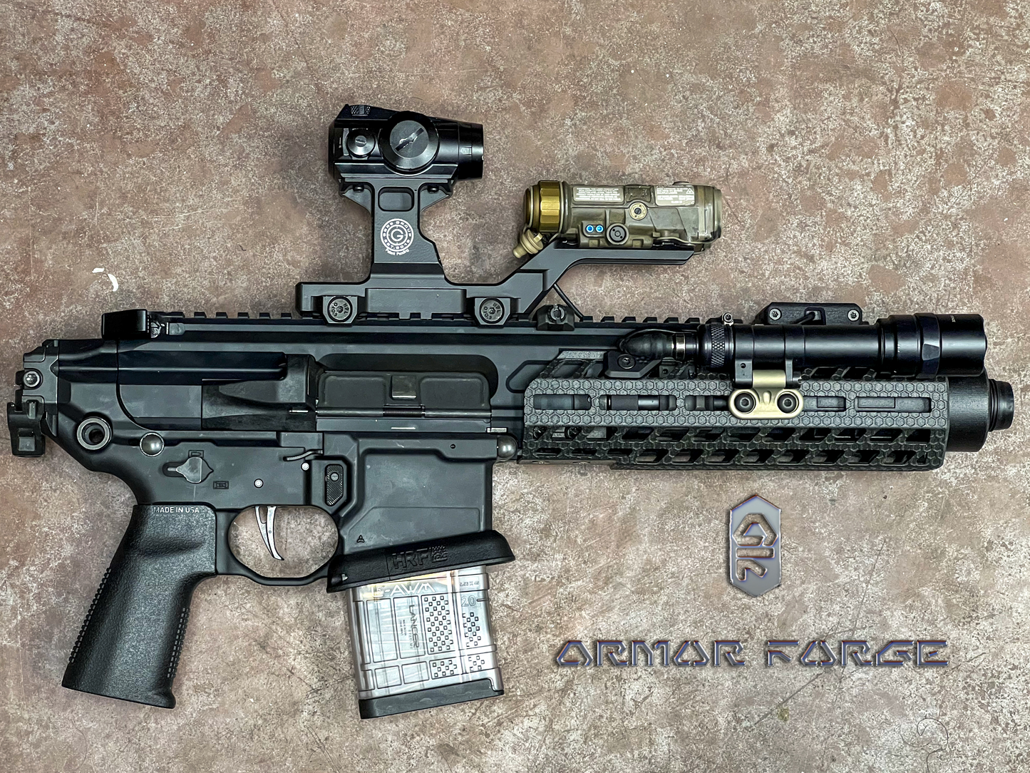 Spectre ISR Rail 8 inch for  Rattler 5.5 inch Barrel